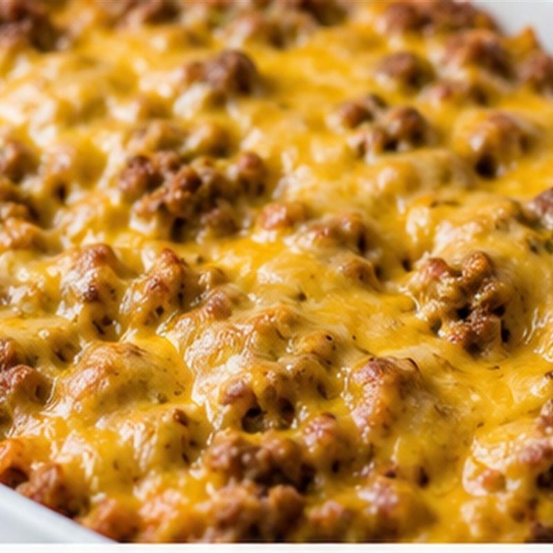 Keto Cheeseburger Casserole